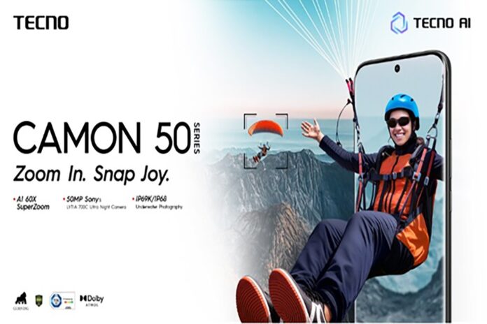 TECNO CAMON 50 Pro Launched in Pakistan with AI 60X Super Zoom, FlashSnap & Underwater Photography