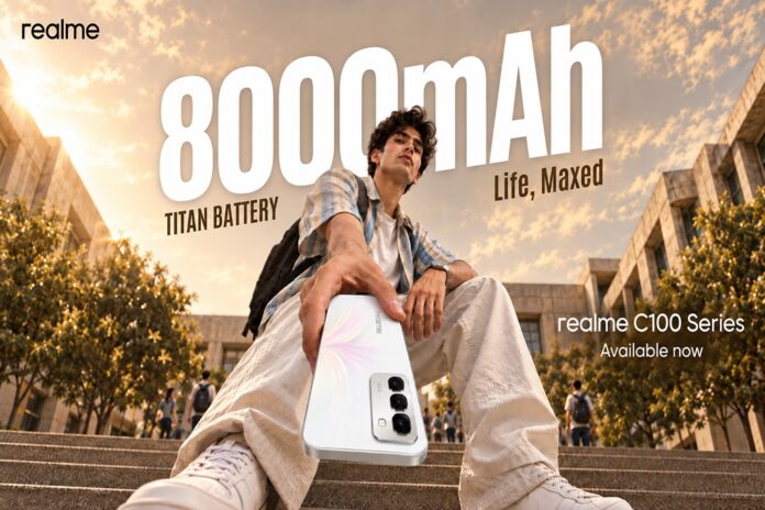 Gen Z Goes Big for realme C100 Series with 8000mAh Battery